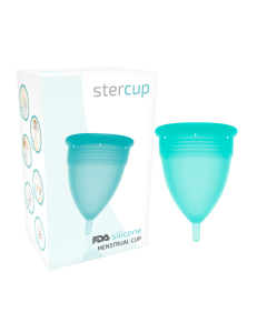 STERCUP - FDA SILIKON-MENSTRUALCUP AQUAMARIN - GRÖSSE S