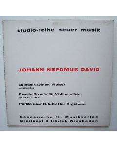 Johann Nepomuk David (1895-1977) - Spiegelkabinett LP