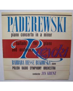 Ignacy Jan Paderewski (1860-1941) • Piano Concerto in A minor LP • Barbara Hesse-Bukowska