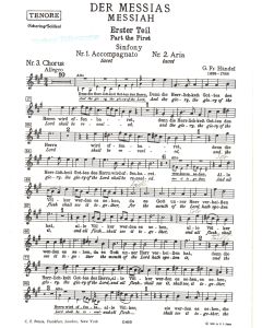 Georg Friedrich Händel (1685-1759) • Der Messias / Tenore