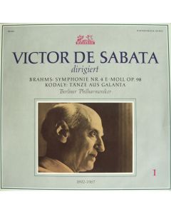 Victor de Sabata dirigiert Brahms (1833-1897) • Symphonie Nr. 4 E-Moll op. 98 LP