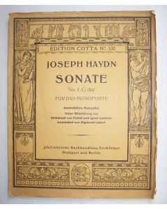 Joseph Haydn (1732-1809) • Sonate No. 1 G-Dur für das Pianoforte