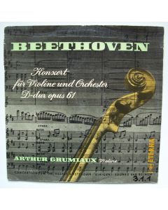 Beethoven (1770-1827) • Konzert für Violine und Orchester LP • Arthur Grumiaux