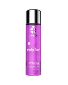SWEDE - FRUITY LOVE MASSAGEÖL MIT WÄRMENDEM EFFEKT, ROSA HIMBEERE UND RHABARBER 60 ML