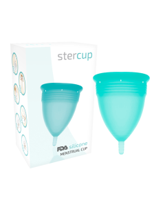 STERCUP - FDA SILIKON-MENSTRUALCUP AQUAMARIN - GRÖSSE L