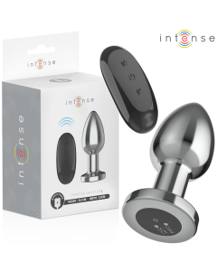 INTENSE - ANAL PLUG 10 VIBRATIONEN METALL MIT FERNBEDIENUNG L