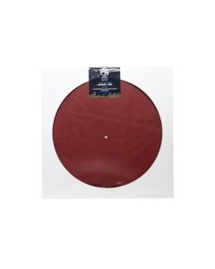 Schallplatten-Matte Slipmat (Leder rot) ZUB