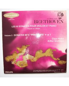 Ludwig van Beethoven (1770-1827) • Les 10 sonates pour violon et piano Vol. 2 LP • Clara Haskil & Arthur Grumiaux