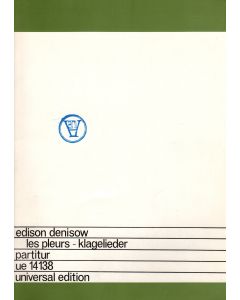 Edisson Denissow (1929-1996) • Les Pleurs (Klagelieder)