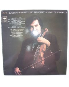 Pinchas Zukerman spielt und dirigiert 4 Vivaldi-Konzerte LP