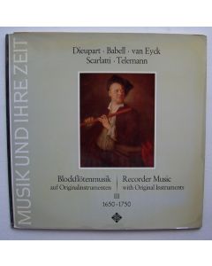 Frans Brüggen • Blockflötenmusik auf Originalinstrumenten Vol. III LP