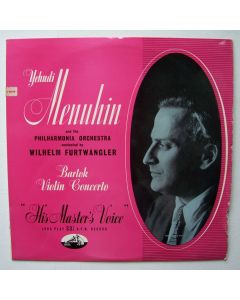 Yehudi Menuhin: Bela Bartok (1881-1945) • Violin Concerto LP