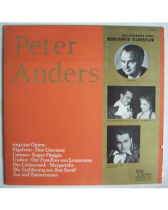 Peter Anders singt aus Opern LP