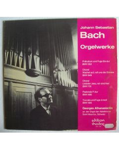 Johann Sebastian Bach (1685-1750) • Orgelwerke LP • Georges Athanasiadès
