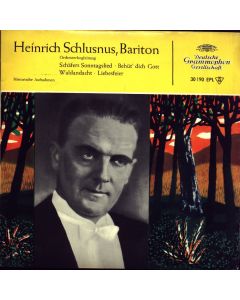 Heinrich Schlusnus: Conradin Kreutzer (1780-1948) - Schäfers Sonntagslied 7"