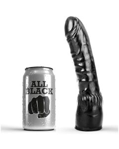 ALL BLACK - DILDO SCHWARZ REALISTISCH 20 CM