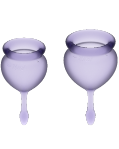 SATISFYER - FEEL GOOD MENSTRUAL CUP LILA 15 + 20 ML