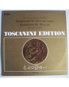 Mozart (1756-1791) • Symphonie Nr. 35 & 39 LP • Arturo Toscanini