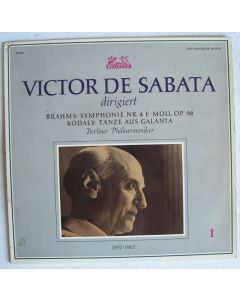 Victor de Sabata dirigiert Brahms (1833-1897) • Symphonie Nr. 4 E-Moll op. 98 LP
