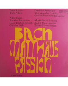Johann Sebastian Bach (1685-1750) • Matthaeus Passion LP