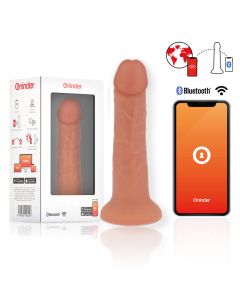 ONINDER - MITTLERER BOGOTÁ-VIBRATORDILDO MIT 9 GESCHWINDIGKEITEN NATÜRLICH 20 CM -O- 4.2 CM - KOSTENLOSE APP