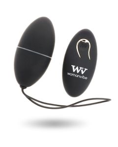 WOMANVIBE - ALSAN EGG FERNBEDIENUNG SCHWARZ SILIKON SCHWARZ