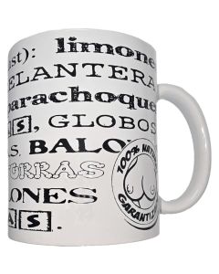 DIABLO PICANTE - WEISSE TASSE MIT TITTENSYNONYMEN 370 ML