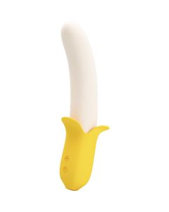 PRETTY LOVE - BANANA GEEK SUPER POWER 7 VIBRATIONEN UP&DOWN SILIKON SCHWARZ
