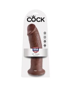 KING COCK - 10 DILDO BRAUN 25.4 CM