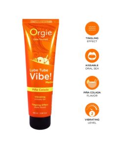 ORGIE - LUBE TUBE VIBE! PIÑA COLADA KISSABLE INTIM GEL MITTEL PRICKELND 100 ML