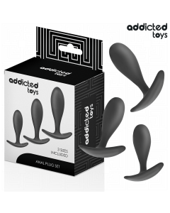 ADDICTED TOYS - 3ER-SET ANALPLUG MODELL 2