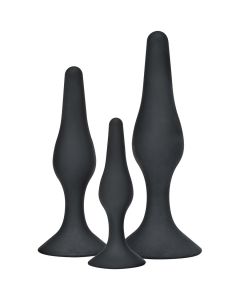 TOYJOY - ANAL PLAY CURVY COMPANIONS ANAL PLUG 3 STÜCK SCHWARZ