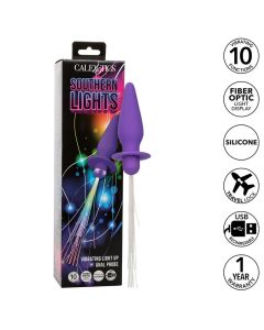 CALEXOTICS - SOUTHERN LIGHTS LIGHT UP LEUCHTENDE ANALSTECKER 10 VIBRATIONEN SILIKON LILA