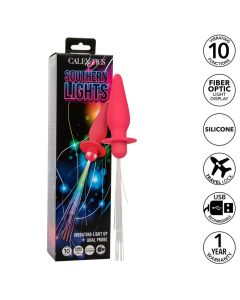 CALEXOTICS - SOUTHERN LIGHTS LIGHT UP LEUCHTENDE ANALSTECKER 10 VIBRATIONEN SILIKON ROSA