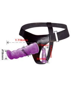 BAILE - WEIBLICHES ANAL UND VAGINALGESCHIRR FLIEDER G-PUNKT 17 CM