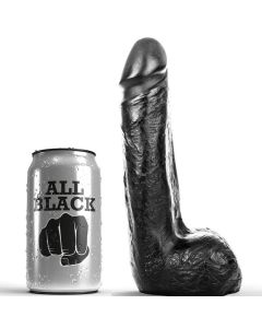 ALL BLACK - WEICHER SCHWARZER REALISTISCHER DILDO 20 CM