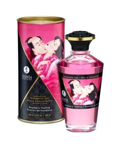 SHUNGA - MASSAGEÖL MIT WÄRMEEFFEKT, INTENSIVEM HIMBEERGESCHMACK, 100 ML