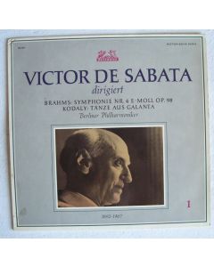 Victor de Sabata dirigiert Brahms (1833-1897) • Symphonie Nr. 4 E-Moll op. 98 LP