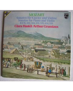 Mozart (1756-1791) • Sonaten für Klavier und Violine 2 LPs • Clara Haskil & Arthur Grumiaux