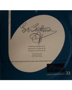 Beethoven (1770-1827) • Violinkonzert D-Dur Op. 61 LP • Branislaw Gimpel