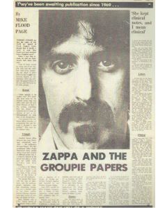 Zappa and the Groupie Papers Blechschild | Tin Sign