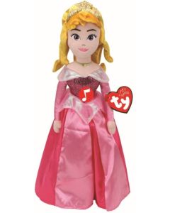 Ty 02411 - Disney Dornröschen - Prinzessin Aurora Plüschfigur mit Sound - 40 cm