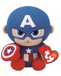 Ty 41189 - Marvel Captain America Plüschfigur - 15 cm