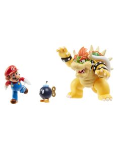Nintendo Super Mario - Spielfiguren-Set Bowser vs. Mario