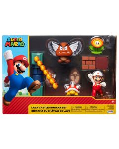 Super Mario - Lava Schloss Spielset - Sammelfigur 6 cm