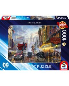 Batman, Superman and Wonder Woman - Puzzle 1000 Teile - Thomas Kinkade Collection