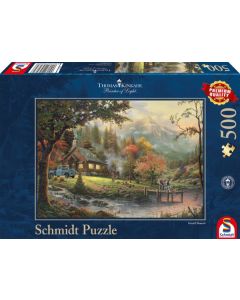 Thomas Kinkade - Idylle am Fluss - 500 Teile Puzzle