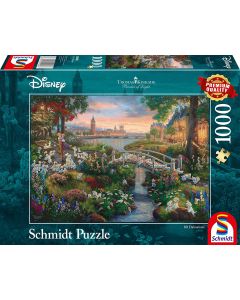 Disney, 101 Dalmatiner  - 1000 Teile Puzzle (Thomas Kinkade)