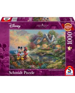 Disney, Sweethearts Mickey & Minnie - 1000 Teile Puzzle (Thomas Kinkade)