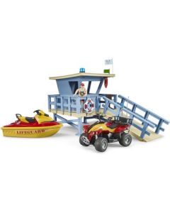 Bruder 62780 - bworld Set Life Guard Station, 1:16